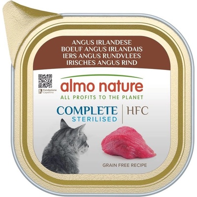 Almo Nature HFC complete Sterilized hovězí pro kastrované kočky 85 g