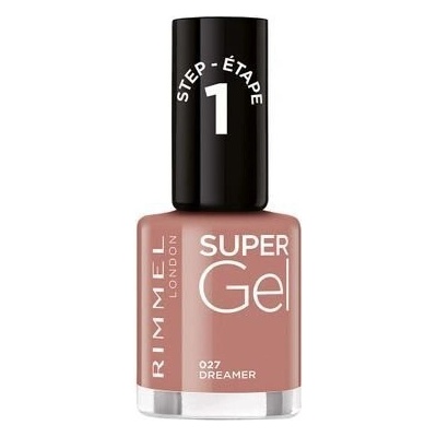 Rimmel London RIMMEL Super Gel, lak na nechty s 3D efektom 027 Dreamer 12 ml, 027 Dreamer