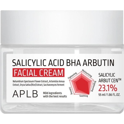 APLB Salicylic Acid BHA Arbutin Facial Cream - Хидратиращ Крем за Лице 55ml