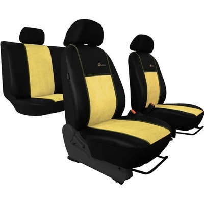 Autopoťah Pok-ter Exclusive Alcantara béžovo-čierne Alcantara-koža