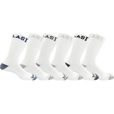 Everlast Мъжки чорапи Everlast 6pk Crew Sock Mens - White