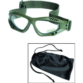 Brýle Mil-Tec Commando Air olivové čiré