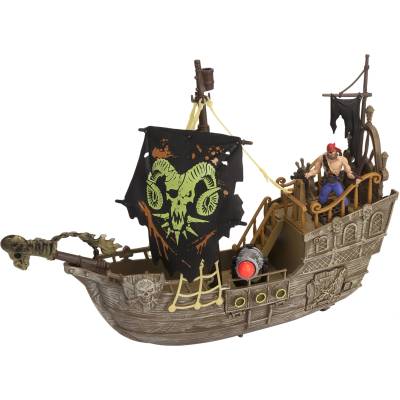 Chap mei Игрален комплект Chap Mei Pirates - Пиратският кораб, светещи части в тъмното (505211)