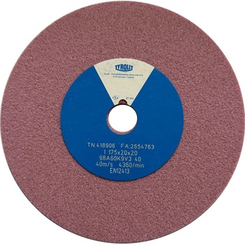 Tyrolit Brusný kotouč plochý 175 x 20 x 20 mm 98A60K9V40 T418906