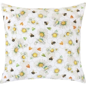 Bellatex Vankúš Ema Veľká noc Kytičky a včielky 45x45