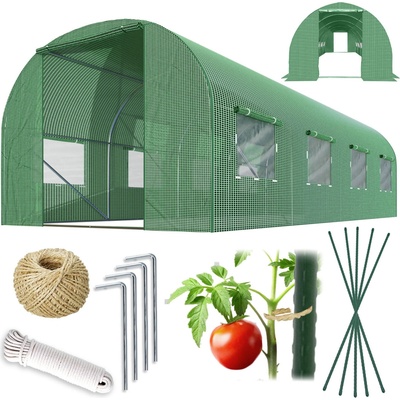Plonos 4973-B Záhradný fóliový tunel 2,5 x 4 m 140 g/m² zelený