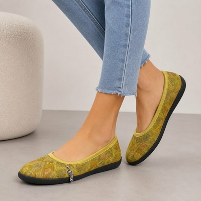 Zkama Charm Sunshine Barefoot baleríny žluté