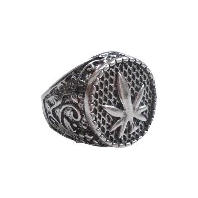 Blingstar Prsten WEED 1201 Marihuana kostka
