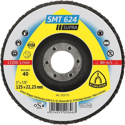 Klingspor Brusný lamelový kotouč 125 mm K40 EDE87800040