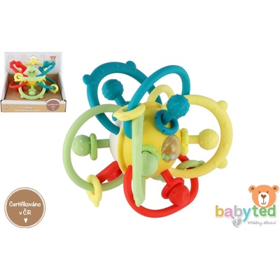babyted Koulíček chrastítko silikon/plast 13x9cm