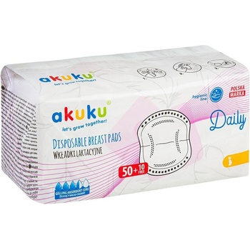 Akuku Prsní vložky Daily 60ks