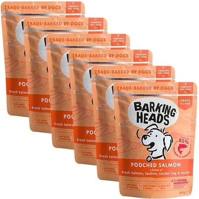 Barking Heads Adult Pooched Salmon Grain Free 6 x 300 g