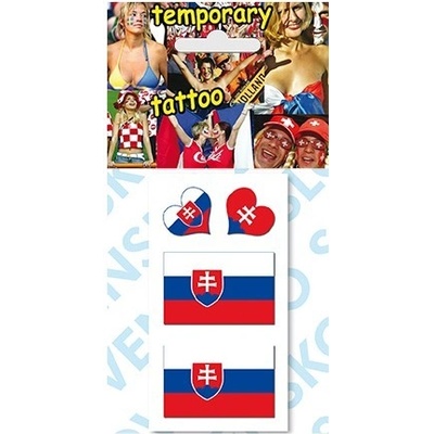 Dočasné tetovanie vlajky SR