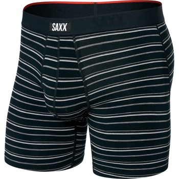 Saxx Мъжко синтетично термобельо Saxx Vibe Xtra Boxer Brief Fly Synthetic base layer - Black Coast Stripe (014-2279-0412)