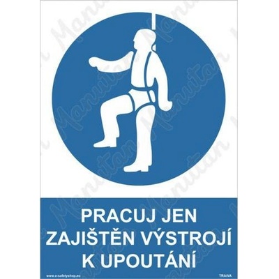 Manutan Pracuj jen zajištěn výstrojí k upoutání, plast 210 x 297 x 0,5 mm A4