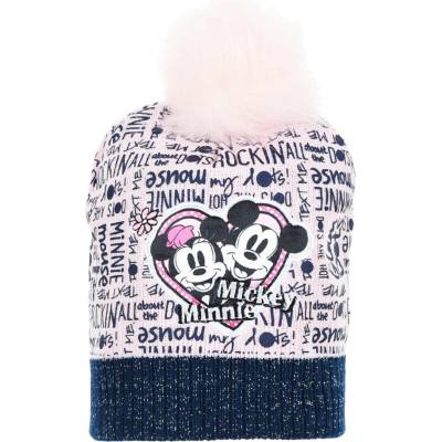 dívčí zimní čepice Minnie Mouse HS4046 světle růžová