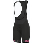 Alé Дамски къси панталони за колоездене Alè Pantalone C/B Traguardo bibshort black/pink L11551518