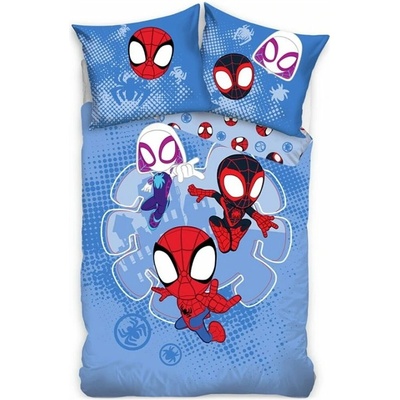 Carbotex bavlna obliečky Spidey motív Malí hrdinovia 100% bavlna Renforcé 90x70 140x200