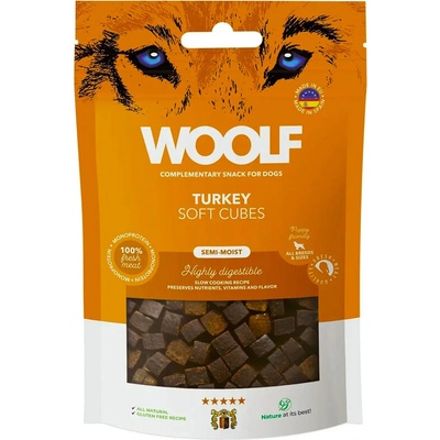 Woolf Dog Soft Cubes Turkey 100 g