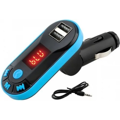 MP3-FM трансмитер за автомобил с Bluetooth, 2 х USB, Micro SD, AUX