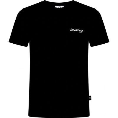 ICEBERG Detail Logo Black tričko