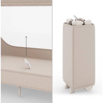 KinderKraft LEODY UP сгъваема бебешка кошара BEIGE (KCLEODUPBEG0000)
