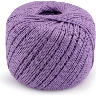 Bavlněná příze macrame Ø2 mm rozčesávací, střední, 19 fialová sv.