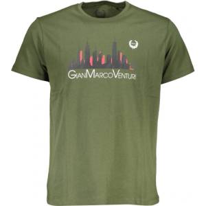 Gian marco venturi Мъжка тениска с къс ръкав gian marco venturi, Цвят Зелен (au00782-alvaro_verde_military-green)