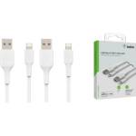 Belkin Комплект 2 броя USB-A към Lightning (MFI) кабели за Apple устройства с Lightning порт - Belking BoostCharge USB-A to Lightning Cable 2 Pack (100 см) (бял) (CAA001bt1MWH2PK)