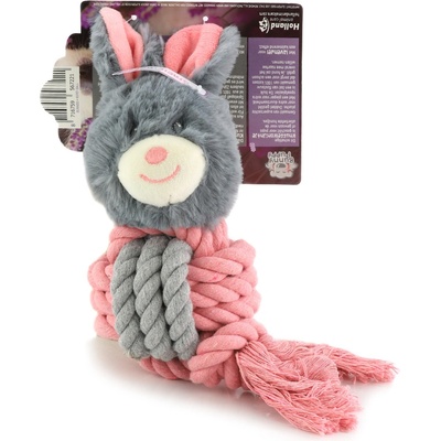 HOLLAND ANIMAL Králíček CRUNCHY ROPEY BALL s levandulí 15 cm