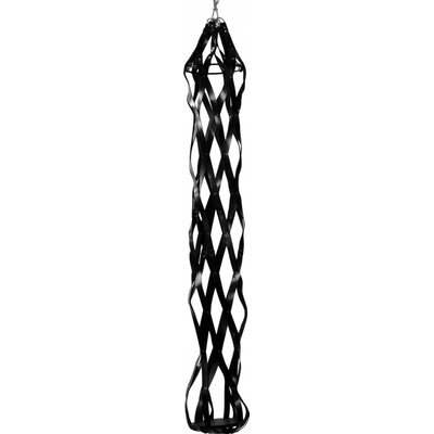 Závesná klietka Strict Leather AD539 kožená čierna
