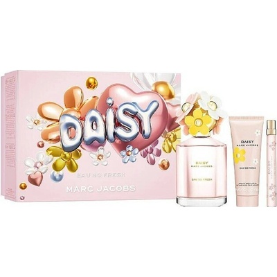 Marc Jacobs Daisy Eau So Fresh EDT 125 ml + telové mlieko 150 ml + EDT 10 ml pre ženy darčeková sada