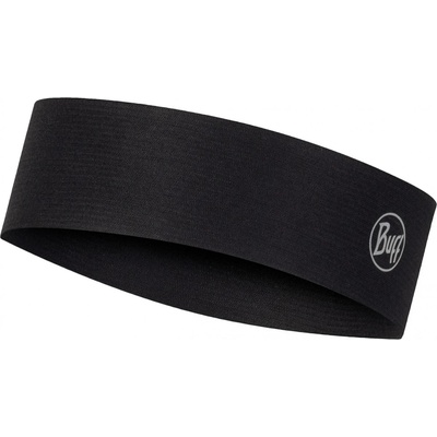 Buff Лента за глава Buff Coolnet UV+ Slim Headband - Reflective / Solid Black - размер One Size (204-5373-0711)