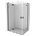 Mexen Mist-H L Duo лява душ кабина 95 x 80 см, прозрачна, черна - 8A5L-095L-080P-70-00 (8A5L-095L-080P-70-00)