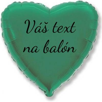 Personal Godan Fóliový balón s textem Tyrkysové srdce 45 cm