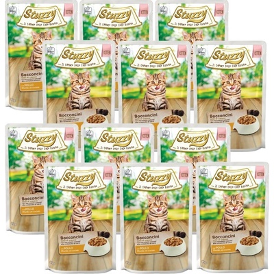 Stuzzy Bocconcini, mokré krmivo pre mačiatka, kuracie mäso v omáčke, 12 x 85 g