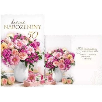 Přání MFP k narozeninám 50 M11-515 H s textem