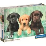 Clementoni Пъзел Clementoni от 1000 части - Три лабрадорчета (39946)