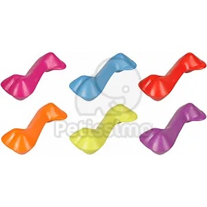 Flamingo Rubber Bone цветен гумен кокал 14 см