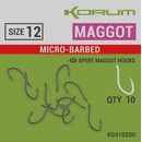 Korum Xpert Maggot Hooks Micro-Barbed vel.12 10 ks