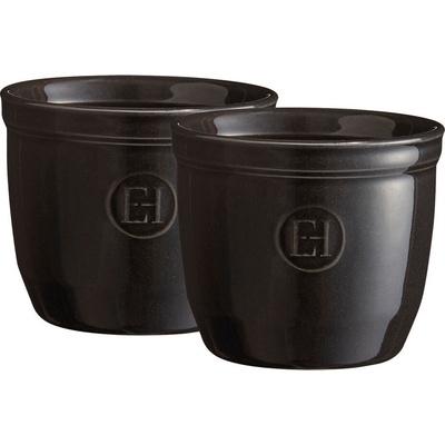 Emile Henry кокотки 8 см, черни, 2 бр (EH794008)