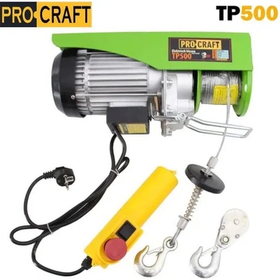 Procraft Подемник/Телфер електрически procraft tp500, 1020w, 250/500 кг (tp500)