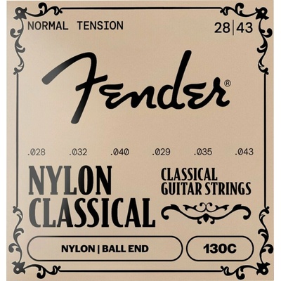 Fender Nylon Acoustic 130 Clear/Silver Ball End