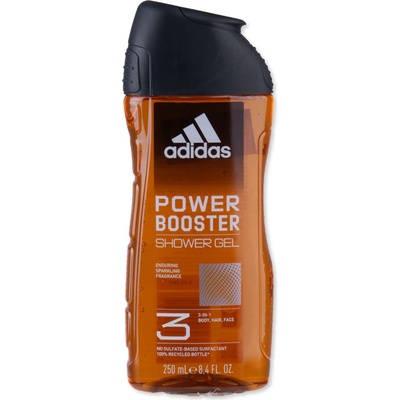 adidas Power Booster energizující sprchový gel 3 v 1 250 ml