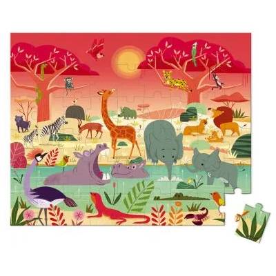 Janod - Детски пъзел в куфарче - Резерват - 54 части (J02650)