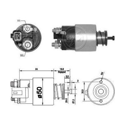 Spínač startéru Mitsubishi M0T32572