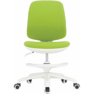 RFG Детски стол RFG Candy Foot White, дамаска, зелена седалка, зелена облегалка