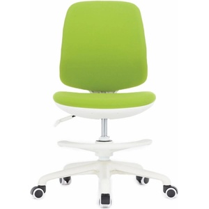RFG Детски стол RFG Candy Foot White, дамаска, зелена седалка, зелена облегалка
