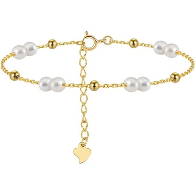 Majya stříbrný náramek LOTTY pozlacený 11734