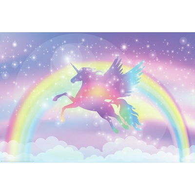 Plagát, Obraz - Rainbow Unicorn, 91.5 × 61 cm